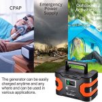 200W Peak Power Station, Flashfish CPAP Battery 166Wh 45000mAh Backup Power Pack 110V 150W Lithium Battery Pack Camping Solar Generator for CPAP Camping Home Emergency Power Supply - Image 5