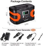 200W Peak Power Station, Flashfish CPAP Battery 166Wh 45000mAh Backup Power Pack 110V 150W Lithium Battery Pack Camping Solar Generator for CPAP Camping Home Emergency Power Supply - Image 6