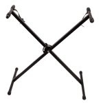 Professional Folding Glarry Single-tube X-type Keyboard Stand Black
