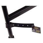 Professional Folding Glarry Single-tube X-type Keyboard Stand Black - Image 6