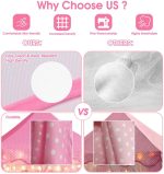 Outdoor Indoor Portable Folding Princess Castle Tent Kids Children Funny Play Fairy House Kids Play Tent(Warm LED Star Lights) - Image 15