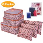 9Pcs/Set Clothes Storage Bags Water-Resistant Travel Luggage Organizer Clothing Packing Cubes for Blouse Hosiery Stocking Underwear - Image 58
