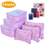 9Pcs/Set Clothes Storage Bags Water-Resistant Travel Luggage Organizer Clothing Packing Cubes for Blouse Hosiery Stocking Underwear - Image 100