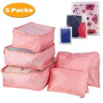 9Pcs/Set Clothes Storage Bags Water-Resistant Travel Luggage Organizer Clothing Packing Cubes for Blouse Hosiery Stocking Underwear - Image 89