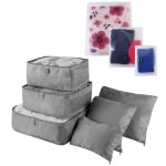 9Pcs/Set Clothes Storage Bags Water-Resistant Travel Luggage Organizer Clothing Packing Cubes for Blouse Hosiery Stocking Underwear - Image 4