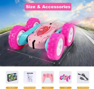 Rc Stunt Cars: Double Sided 360°Flip Rotating 4WD Race Car Toy For Outdoor & Indoor Birthday Gift - Image 28