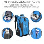 36L Outdoor Backpack Waterproof Daypack Travel Knapsack - Image 40