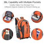 36L Outdoor Backpack Waterproof Daypack Travel Knapsack - Image 17