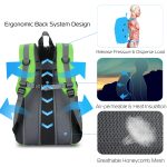 36L Outdoor Backpack Waterproof Daypack Travel Knapsack - Image 8
