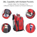 36L Outdoor Backpack Waterproof Daypack Travel Knapsack - Image 50